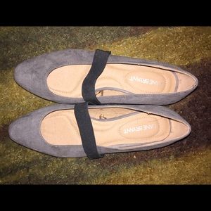 Gray Suede Flats
